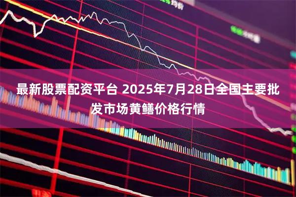 最新股票配资平台 2025年7月28日全国主要批发市场黄鳝价格行情